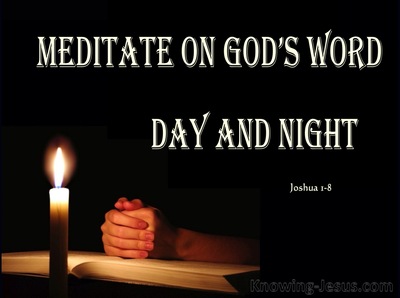 Joshua 1:8 Meditate on Gods Word (pink)